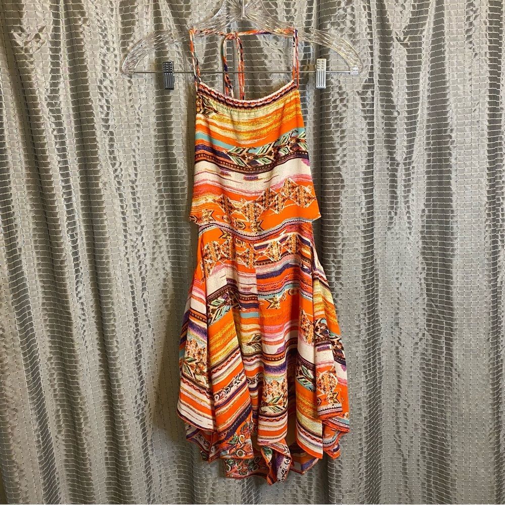 Dance & Marvel Multi-Colored Romper Size Small
